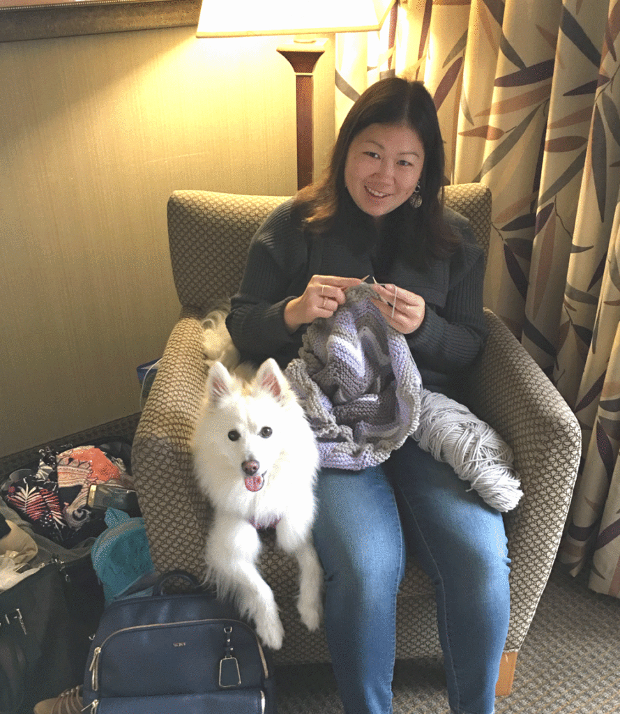 Knitting with Cooper | CleeSF 